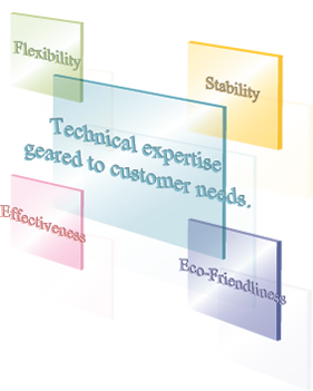 Technical expertise geared to custmer needs.